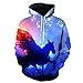 ASHGNV Piloto de Motos Impresión Digital 3D Sudadera con Capucha Unisex HD Pullover Sudadera Ligera Conjunto de Pareja de bolsillo-2XL