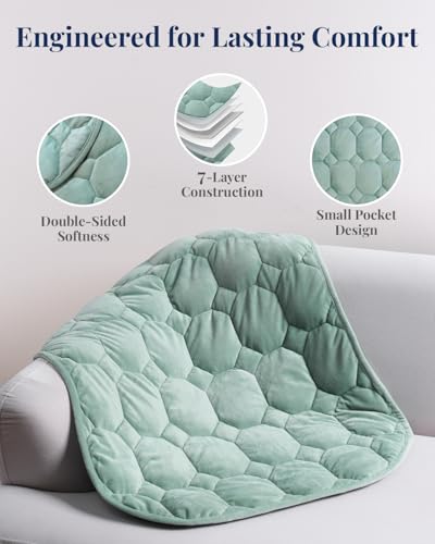 Kivik Weighted Lap Blanket Adults, 7 lbs Weighted Pad, 24