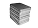 OWUKS 12 Pack Empty Tin Box Storage Containers Metal Silver Rectangular for Candy Tins Gift Card Holder Box