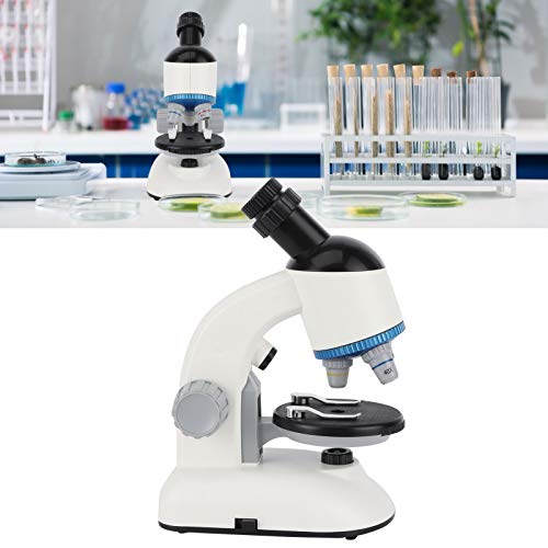 Microscope blanc cadeau enfant pour initiation aux sciences de 40X à 1200X LED - 2
