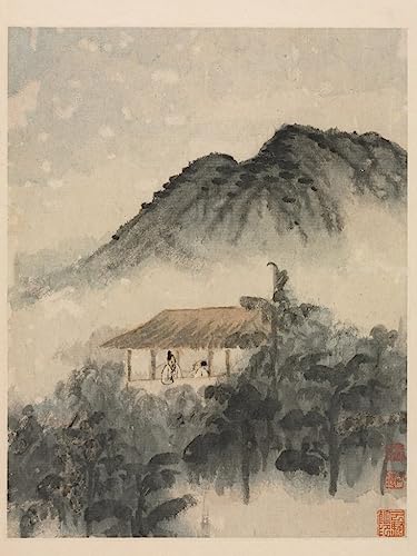 Peinture murale Daoji Shitao pour habiller un grand mur vide de salon avec élégance