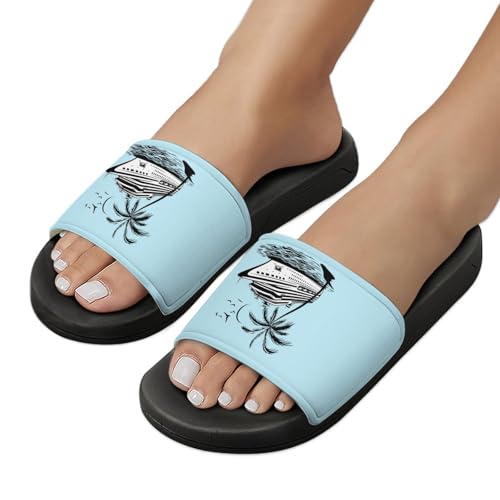 Ship Cruise Unisex Shower Shoes House Slippers Non-Slip Indoor Bathroom Shoes for Pool Beach 41 (255mm)3