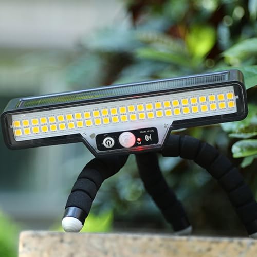 Luz solar de movimiento para exteriores con gran angular foco de pared led 3