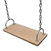 Produktbild Klettergeräte & Schaukeln Schaukeln Massivholz Sitzplatte Kette Schaukel Outdoor Home Board Schaukel Kinder Doppel Schaukel Balkon Schaukeln (Größe : 60cm)