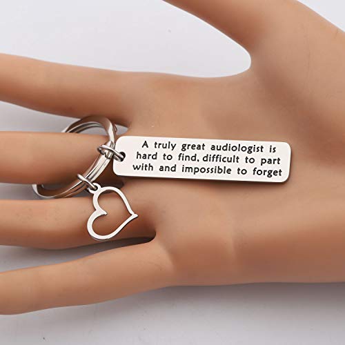 Image of CHOORO Audiology Audiologist Gift A Truly Great Audiologist is Hard to Find Keychain Audiology Gift