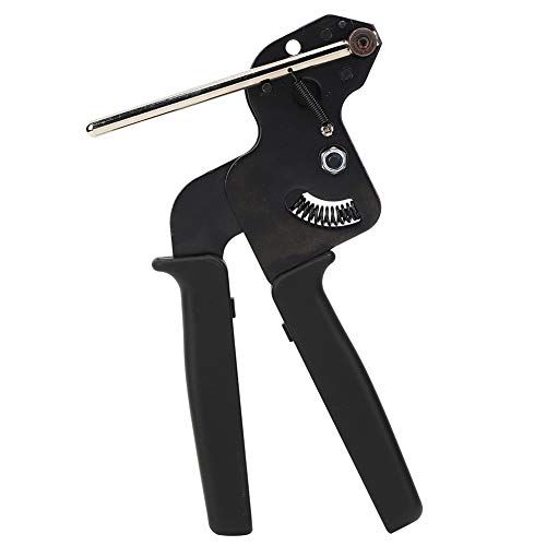 Cable Tie Gun 8.27 x 4.72 x 0.47'' Stainless Steel Cable Tie Gun Automatic Tensioner Cutter Tool Adjustable Max Tie Width 12 mm