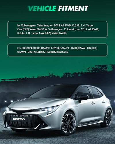 Image of SCITOO Starter Compatible for Volkswagen - China Ma; tan 2012 All 2WD, D.S.G. 1.4, Turbo, Gas (CFB) Valeo PMGR Engine Starter Motor 30388
