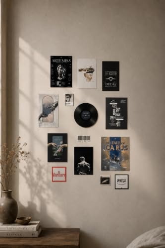 Image of Limited Edition Wall Poster Set, Music Theme, Aesthetic Room Decor, Multi-Print Collection pack of 12+ for Aesthetic wall post