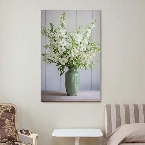 Toile moderne orchidée verte pour illuminer une chambre ou un salon sombre - 7