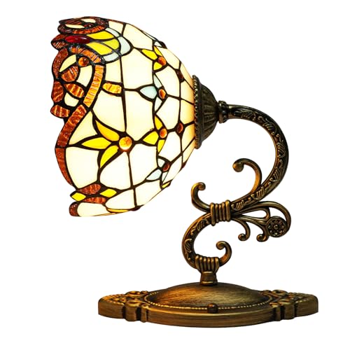 SHZICMY Lámpara de Pared Victoriana Estilo Tiffany - Decorativa E27 Vintage Retro Con Cúpula Para Salón y Dormitorio