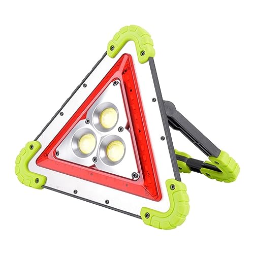 CVFRDD Luz De Inundación LED 20W Luz De Trabajo Multifunción LED COB Chip Reflector Iluminación Exterior USB Recargable Luz De Advertencia(Without Battery)