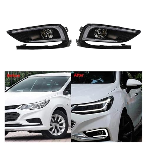 DRL Luz LED Conducción Diurna Cruze 2018 luces día retrovisor señal giro 12V 3