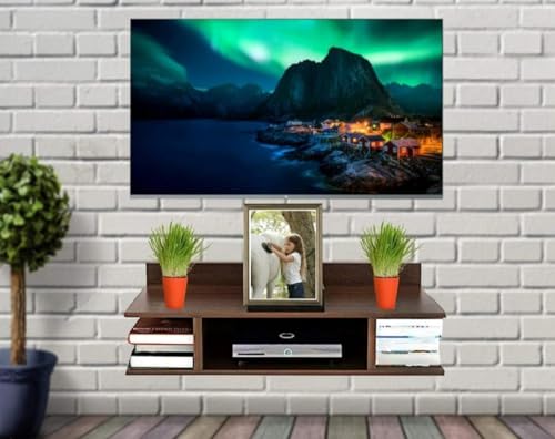 TV Entertainment Unit Set Top Box Stand, Shelf Rack TV Decoration for Living Room, Bedroom,Dish Stand Setup Box Stand for Home Wall/Setup Box Stand for Home Wall t v,Setup Box Stand for Home Wall 4 41X7r9inG4L