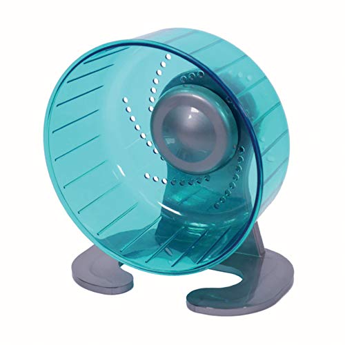 Image of Petest Hamster Exercise Wheel, Silent Spinner Hamster Running Wheels, Diameter 6.7 inch, Green