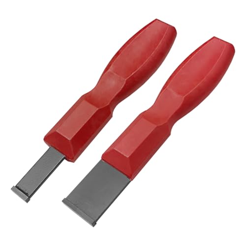 UHANBUT Carbide Scraper Set, 1-1/4 Inch and 5/8 Inch Gasket Scrapers Tool for Metal and Automotive, Enduring Tough Scraper (1 Pair)
