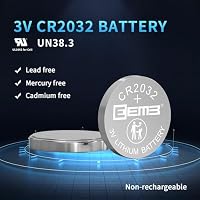 EEMB 100 Stück CR2032 Knopfzellen 3V Lithium CR 2032 Batterien 2032 DL2032, ECR2032, LM2032 für Schlüsselanhänger, Auto Fernbedienung, Glukose Monitor, Fernbedienung – Ansicht 7