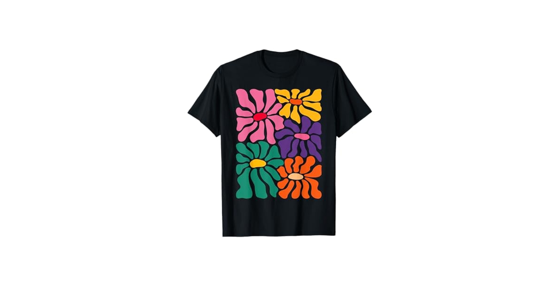 Amazon.com: Vintage Color Flower, Retro Minimalist, 70s