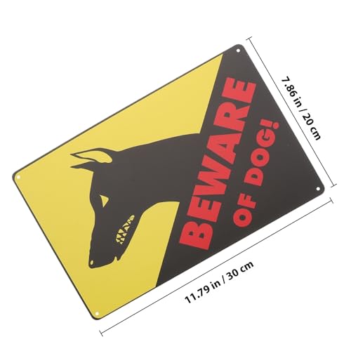 Carteles de hojalata de alta visibilidad resistentes 30x20 Cm pack de 2 2