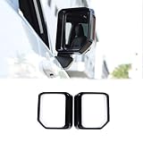 Rearview Mirror Rain Shield Cover Compatible with Toyota Land Cruiser Prado 250 J250 LC250 2024 2025 Accessories, Rear View Mirror Rain Shield Visor Guard Cover, 2Pcs (Piano Black)