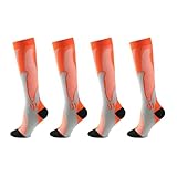 forbany Calcetines De Compresión,La Presión Progresiva Inteligente Puede Mejorar La Circulación Sanguínea Y Aliviar La Fatiga Muscular. (FR/ES, Letras, L, XL, Regular, Regular, Color naranja)