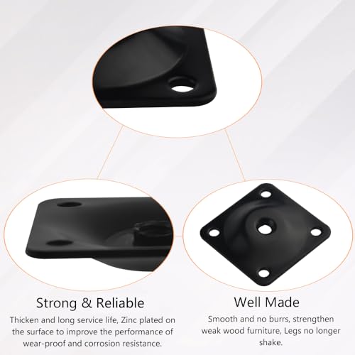 Placas de montaje M8 para instalar patas de sofá pesadas en proyectos DIY 5