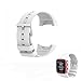 Hensych sostituzione cinturino da polso sportivo orologio da polso fascia per Polar M400 M430 GPS running Watch, White