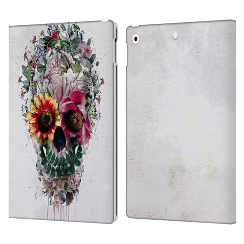 Étui portefeuille iPad 10.2 Head Case Designs Sucre Crânes 6 en cuir