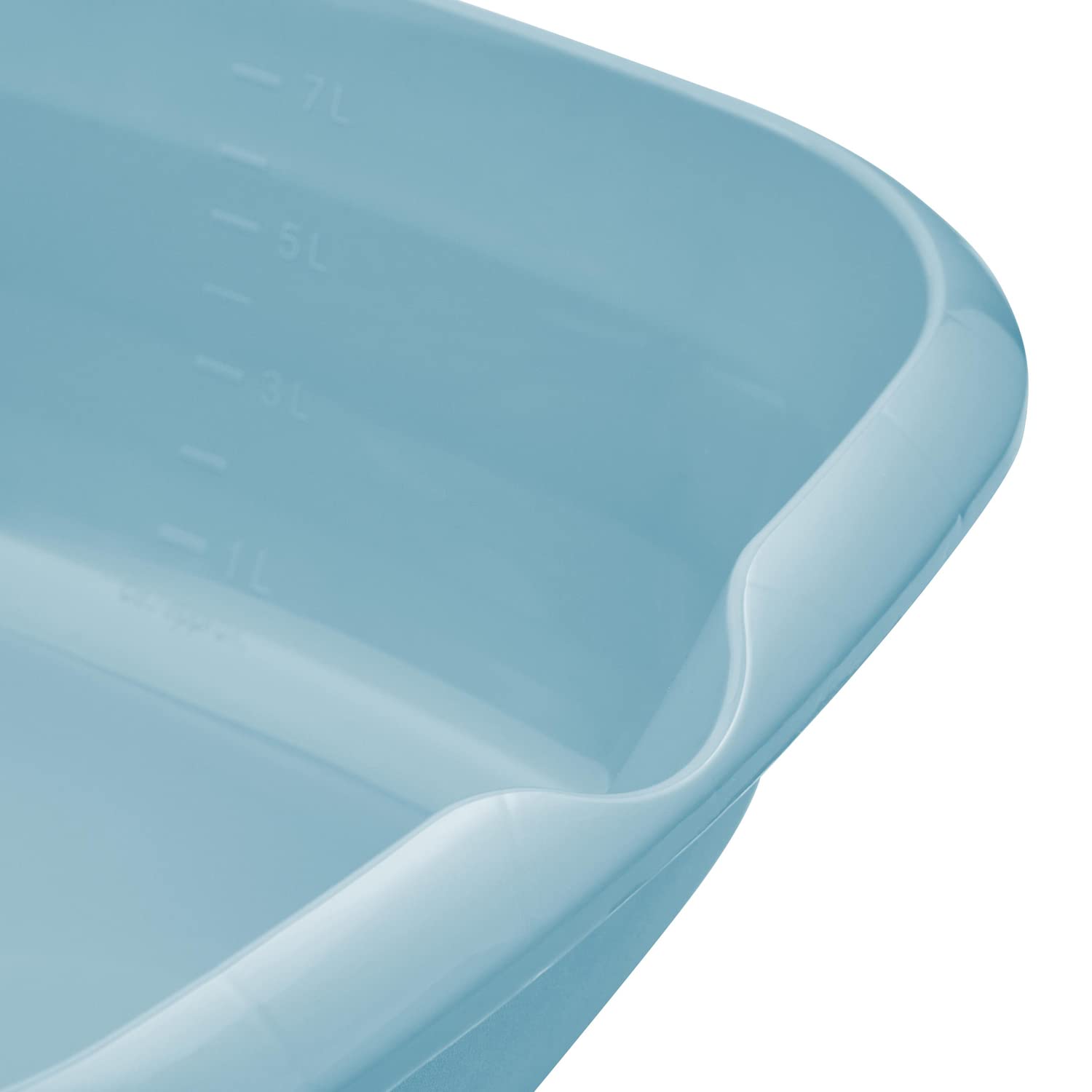 keeeper Barreño universal con pico de vertido, Cuadrado, 8 L, 34 x 34 cm, Björk, Azul Nordic