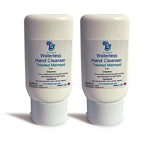 Waterless (No Water Needed For Rinsing) Hand Cleanser (Twisted Mermaid - 2 Pack)