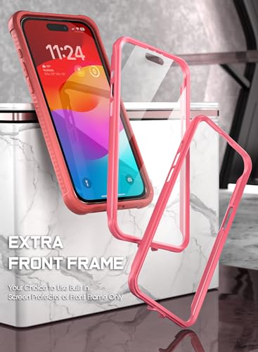 Coque iPhone 15 Pro Max rose MagSafe idéale pour protéger votre mobile - 3