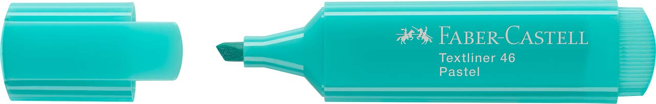 Faber-Castell Textliner 46 - Rotuladores fluorescentes (50 unidades), color turquesa