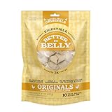Better Belly Chicken Liver Rawhide Small Dog Bones, 10-Count