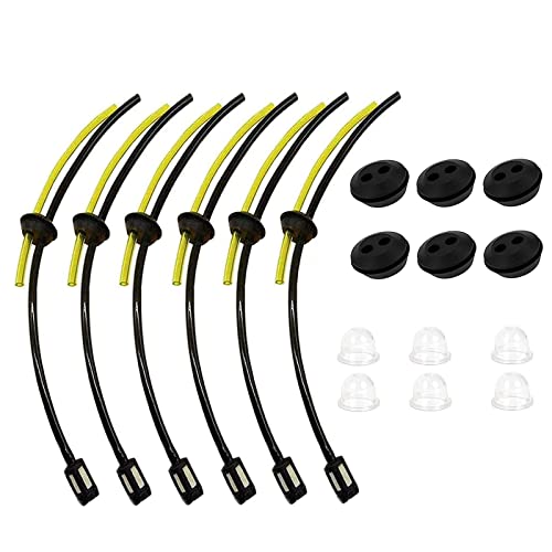 6 Pcs Mangueras de Gasolina de Motosierra Repuestos, Universal Tubo de Gasolina, Tubo Carburador Desbrozadora Filtros, para Maquina de cortar, Cortador de cepillo