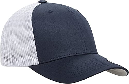 Image of Flexfit Unisex Mesh Fitted 2-Tone Trucker Hat, One Size