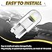 ABOTHGD 30 Pieces 194 Car Replacement LED Bulb 6000K T10 168 2825 W5W Wedge COB LED Lights Replacement for Car Lights 12V Interior Bulbs Dome Map Door Courtesy License Plate (White)
