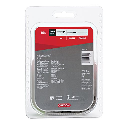 Oregon R34 AdvanceCut 8-Inch Micro Lite Chainsaw Chain Fits Poulan, Remington