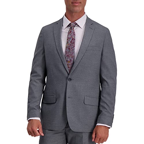 Haggar Men's JMH Premium Stretch Slim Fit Suit Separates - Pants &amp; Jackets Graphite Grid 36 - image 1