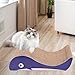Leefasy ing Pads Corrugated Scratching Couch Large Reversible Scratching Board er Cardboard for Cats Scratching, Whales, 41cmx21cmx11cm