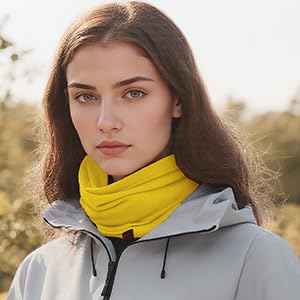 Image of ACUSHLA 100% Merino Wool Neck Gaiter Men Women Winter Ski Face Mask Scarf