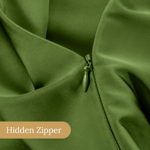 Image of INFIIXSO Mulberry Silk Pillowcase for Hair and Skin, Silk Pillow Cases Standard Size with Hidden Zipper 20x26 Inches, Ultra Smooth and Soft Cooling Pillow Cases for Hot Sleepers(Cedar Green, 1 Pack)