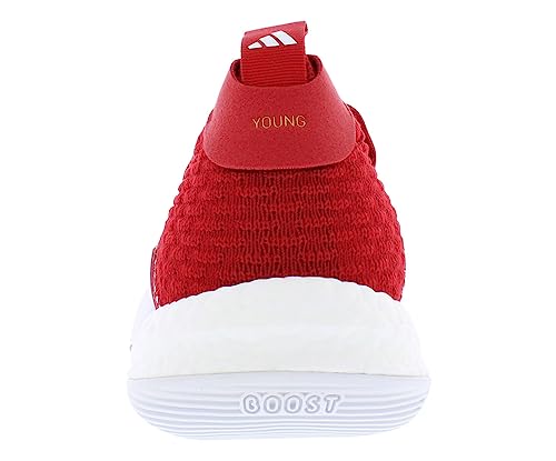 Image of adidas Trae Young 2 Unisex Shoes Size 10, Color: Cloud White /Team Power Red-Red