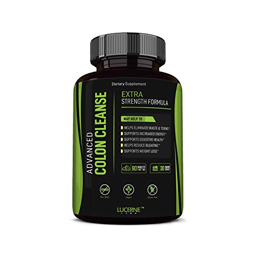 Advanced Colon Cleanse for Full Body Detox, Weight Loss, Belly Fat, Regularity, Improved Energy, Healthier Skin Complexion, Nutrition Absorption 30 Day Supply