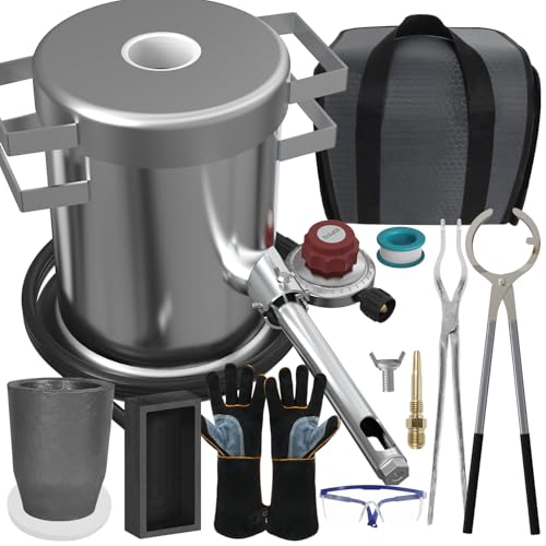 Geimrsy GEIMRSY-6KG BAG Stainless Steel Propane Furnace With Gift Bag, 6Kg Graphite Crucible, Metal Smelting And Recycling Casting cover