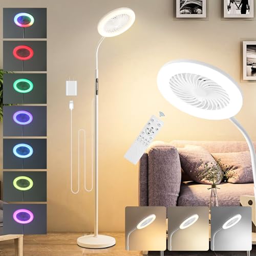 HelpLand RGB Floor Lamp with Fan image
