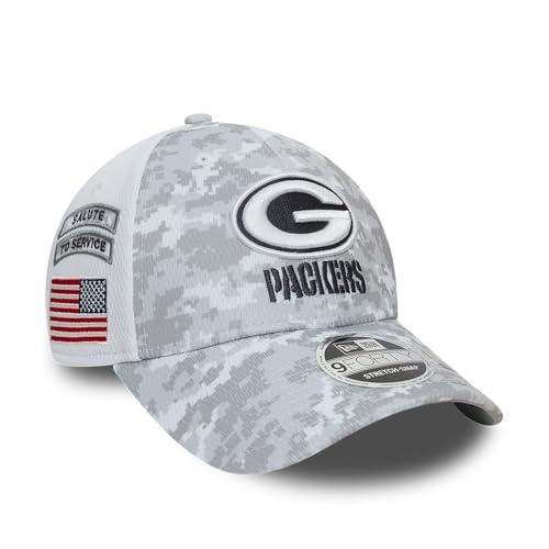 Gorras Hombre, Sports New Era Gorra Green Bay Packers Salute To Service NFL 9Forty Stretch Snap Ajustable Unisex