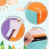 COSTWAY Kids Soft Play Set, 10 Pieces Baby Foam Climbing Blocks with Waterproof PU Leather, Indoor Toddler Climb and Crawl Activity Playset for Sensory Motor Skills (Green+Orange) - Image 4