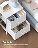 Zoom IMG-1 songmics comodino con 2 cassetti Zoom IMG-1 songmics comodino con 2 cassetti