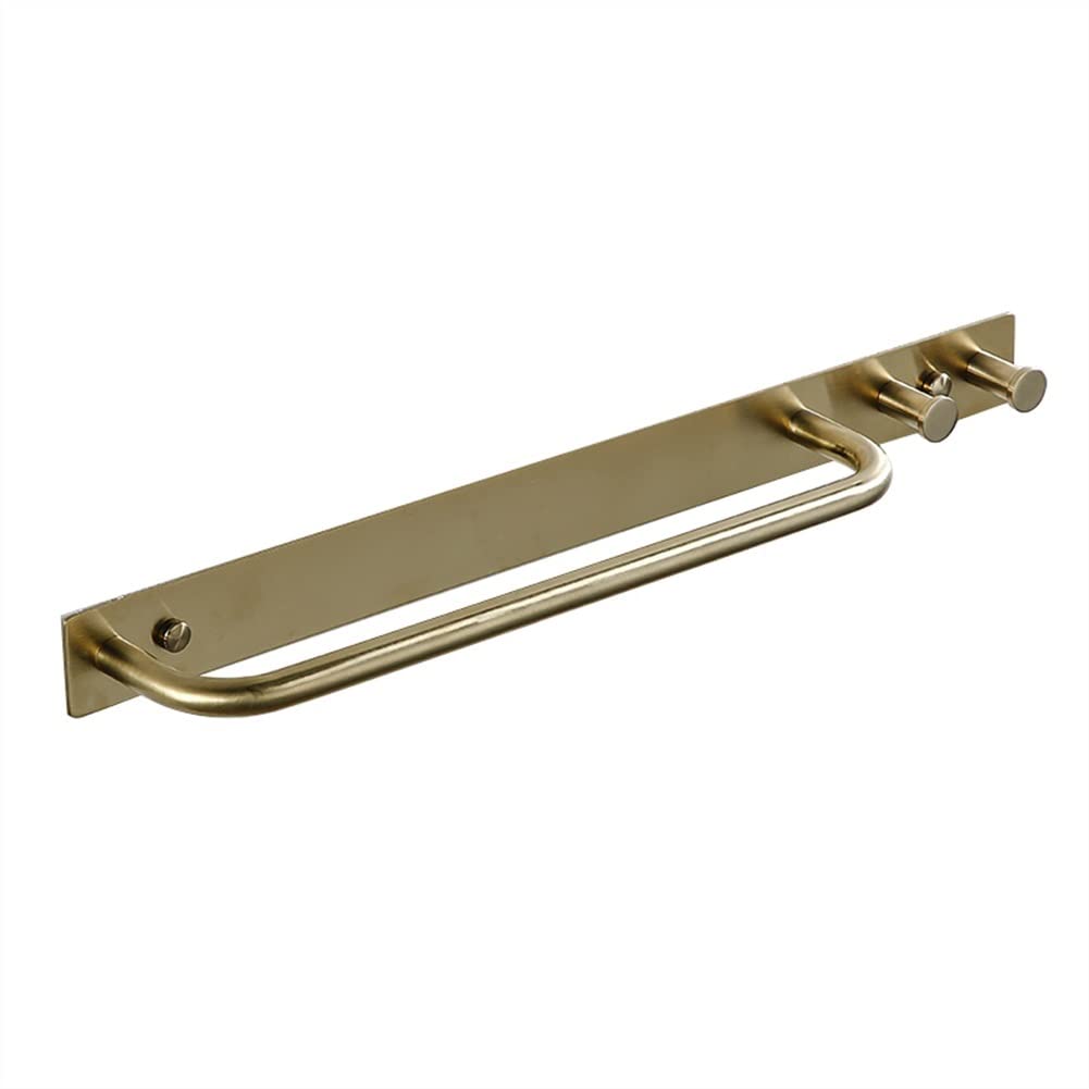 Toallero de Acero Inoxidable 304 Dorado Cepillado, toallero de Cocina, toallero de baño