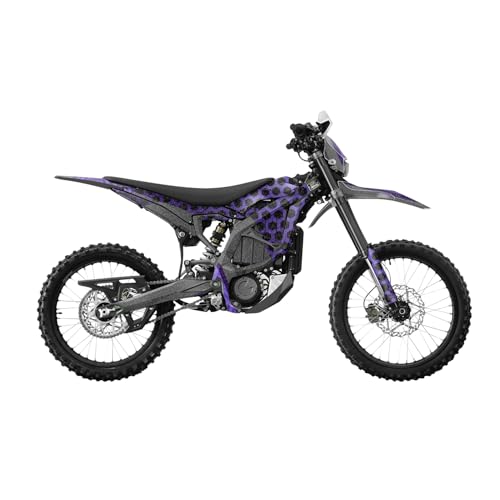 Image of Glossy Glitter Surron Ultra Bee Graphics Kit Wrap - Hex Purple - Sur-Ron Skin - Premium 3M Vinyl Protective Wrap Decal Cover - Easy to Apply | Crafted in The USA by MightySkins