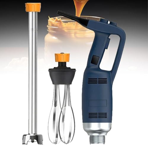 Licuadora de inmersión comercial, licuadora de mano extra resistente con velocidad variable 4000-18000 RPM, batidora de mano con eje SUS 304, emulsionante comercial para cocina de restaurante.